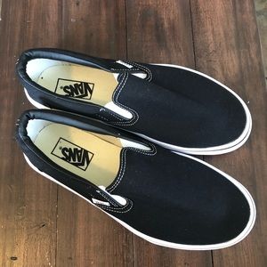 Black Vans Slip Ons